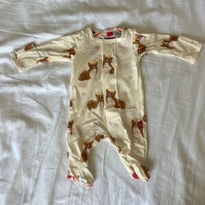 Magnetic Me Corgi Jubilee Print Modal Footie